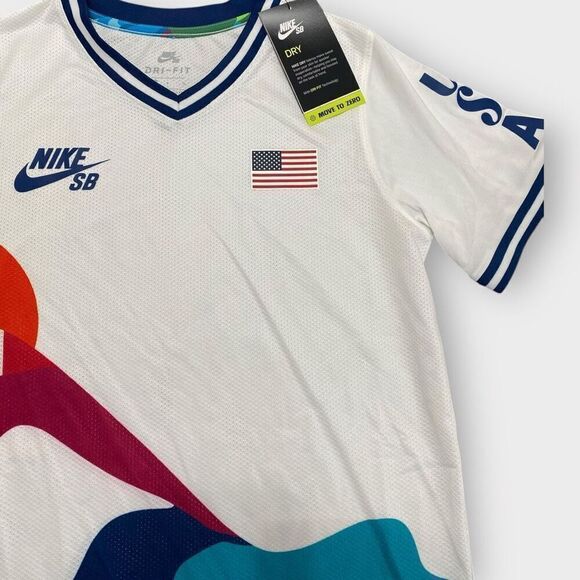 Nike SB x Parra USA Federation Olympic Kit Crew Youth Jersey Kids size Large NWT - Picture 4 of 9